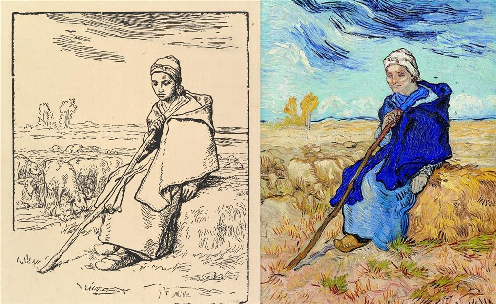 The Angelus (after Millet), 1880 by Vincent Van Gogh