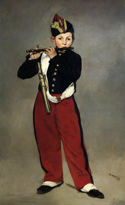 Flüt Çalan Çocuk, 1866 resmi