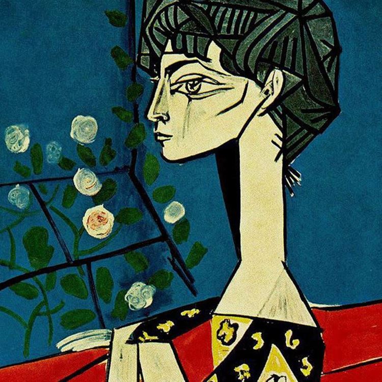 Jacqueline Çiçeklerle - 1954 / Pablo Picasso picture