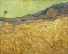 Show Wheatfield with a Reaper, 1889 details