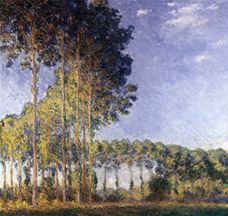 Show Poplars at the Banks of Epte, 1891 details