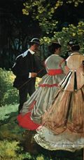 Show Lunch on the Grass (left part), 1865-1866 details