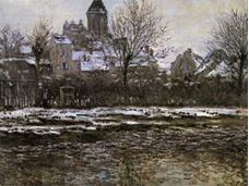 Show The Church in Vétheuil in Winter, 1879 details