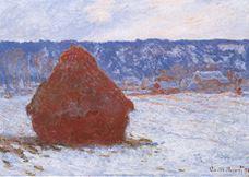 Show Haystack, Snow Effect, Overcast, 1890-1891 details