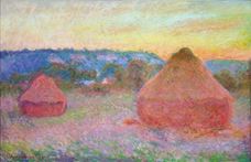 Show Haystacks, End of Day, Autumn, 1890-1891 details