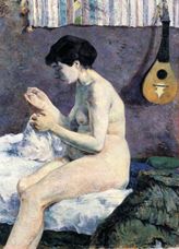 Show Study of a Nude (Suzanne Sewing), 1880 details