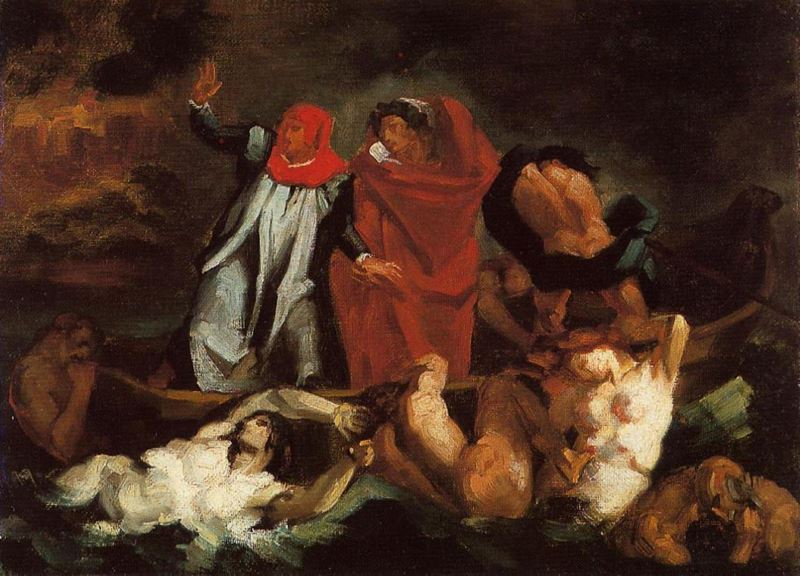 Dante Kayığı (Delacroix’dan esinle), 1870 dolayları resmi