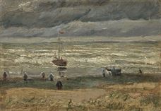 Show View of the Sea at Scheveningen, 1882 details