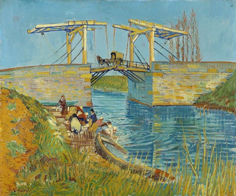 Arles’daki Langlois Köprüsü, 1888 resmi