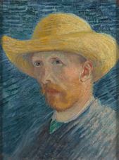 Show Self-Portrait with Straw Hat, 1887 details