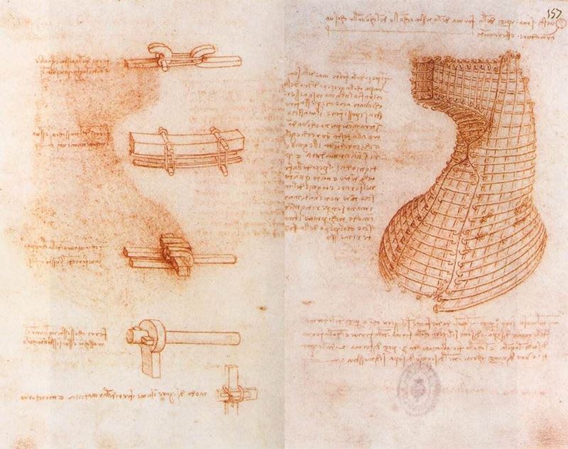 Picture for Double manuscript page on the Sforza Monument, c. 1493