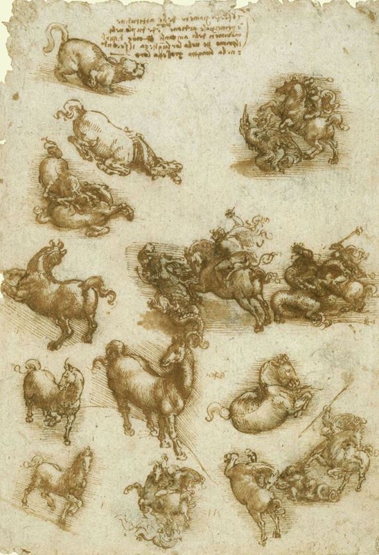 Picture for Horses, St George and the Dragon, and a Lion, c. 1517-1518