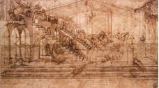 Show Perspective Study For The Background Of The Adoration Of The Magi, c. 1481 details