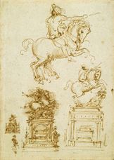 Show Study for the Trivulzio Monument, c. 1508-1510 details