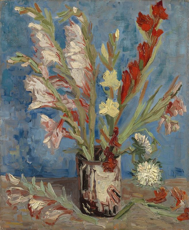 Picture for Vase with Gladioli and Chinese Asters, 1886