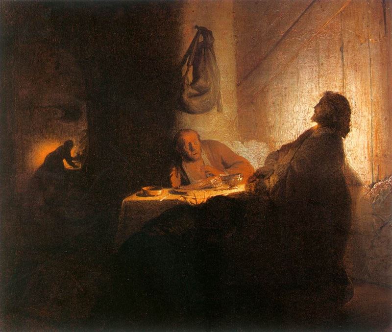 Emmaus'ta Akşam Yemeği, 1628-1629 resmi