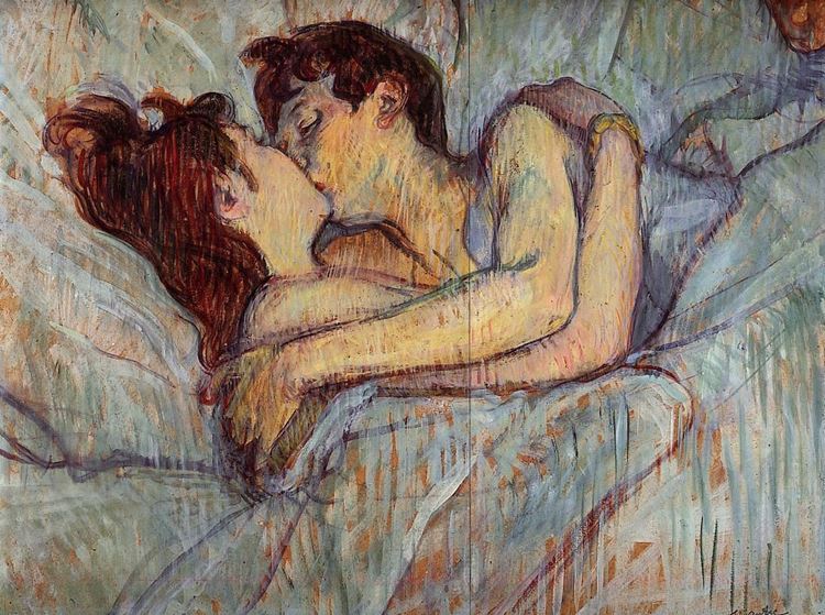 Henri de Toulouse-Lautrec, Yatakta Öpücük, 1892 picture