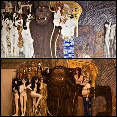 Gustav Klimt's Paintings Revitalization with photo shoots. picture