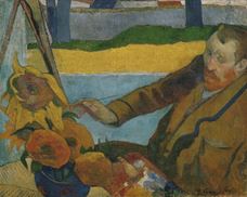 Show Vincent van Gogh Painting Sunflowers, 1888 details