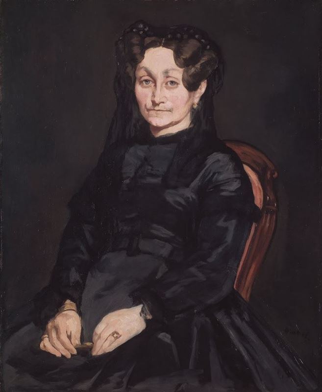 Madam Auguste Manet’nin Portresi, 1863 resmi