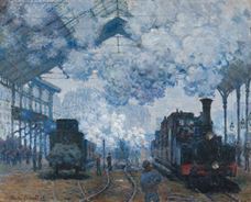 Show  The Gare Saint-Lazare, Arrival of a Train, 1877 details