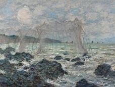 Show Fishing Nets at Pourville, 1882 details