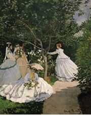 Show Women in the Garden, c.1866 details