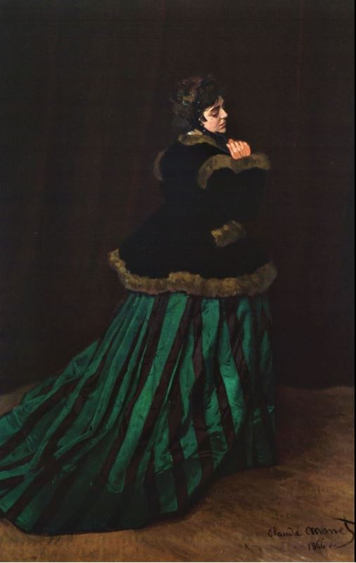 Camille ya da Yeşil Elbiseli Kadın, 1866 resmi