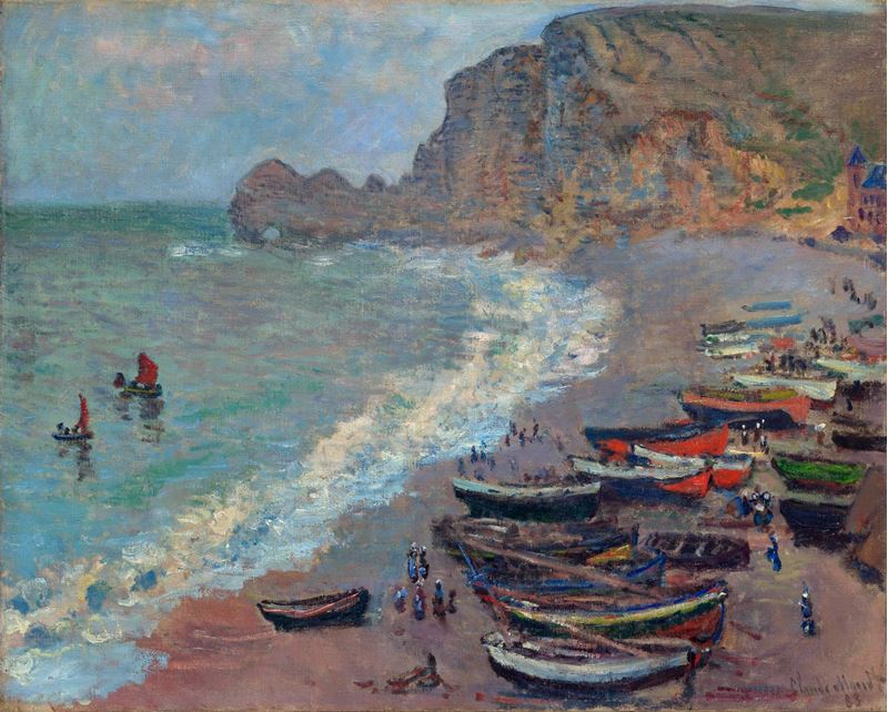 Picture for The Beach at Etretat, 1883