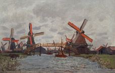 Show Windmills near Zaandam, 1871 details