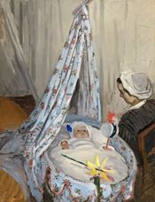 Show The Cradle-Camille with the Artist's Son Jean, 1867 details