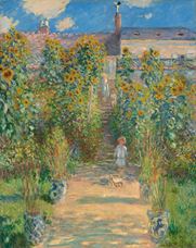 Show Monet's Garden in Vétheuil, 1881 details