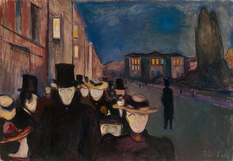 Picture for Evening on Karl Johan Street, 1892