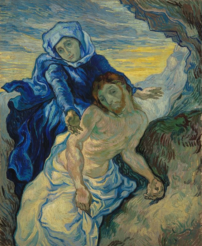 Pietà (Delacroix’dan esinle), 1889 resmi