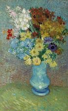 Show Flowers in a Blue Vase, c.1888 details