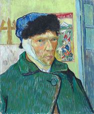 Show Self-Portrait with Bandaged Ear, 1889 details