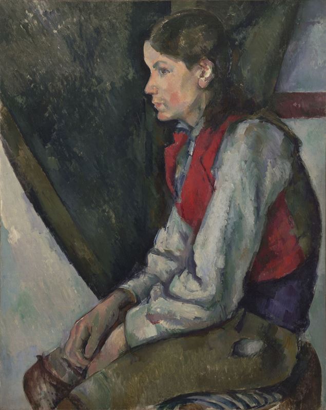 Kırmızı Yelekli Çocuk, 1888-1890 resmi
