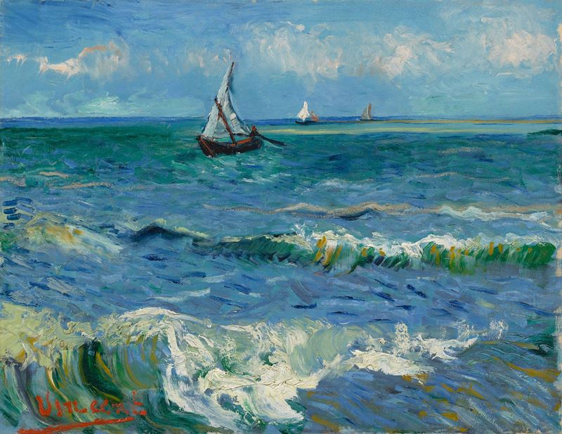 Picture for Seascape near Les Saintes-Maries-de-la-Mer, 1888