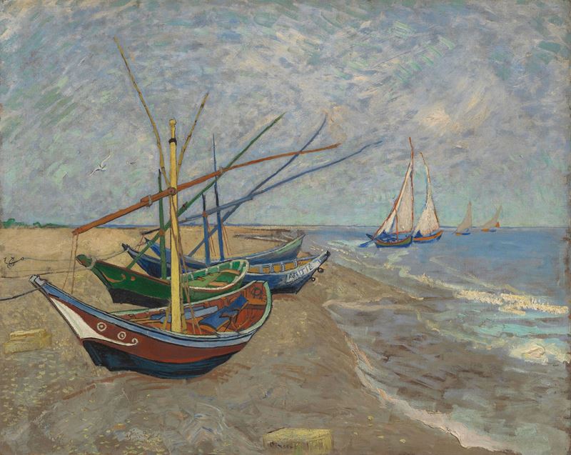 Picture for Fishing Boats on the Beach at Saintes-Maries, 1888