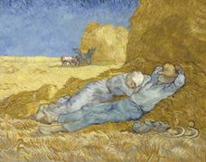 Show The Siesta (after Millet), 1890 details