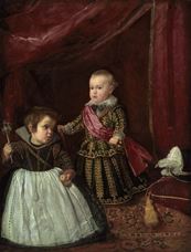 Show Prince Baltasar Carlos with a Dwarf, 1632 details