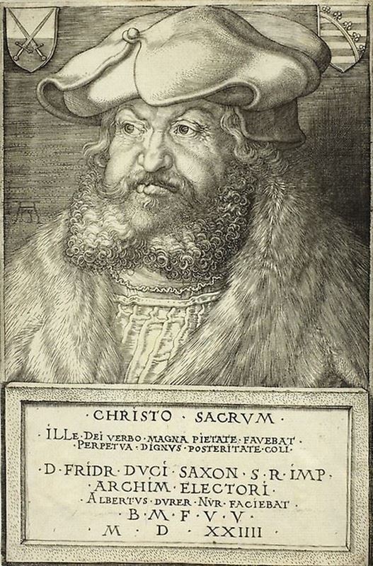 Saksonya Elektörü Akıllı Friedrich, 1524 resmi