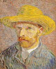 Show Self-Portrait with Straw Hat, 1887 details