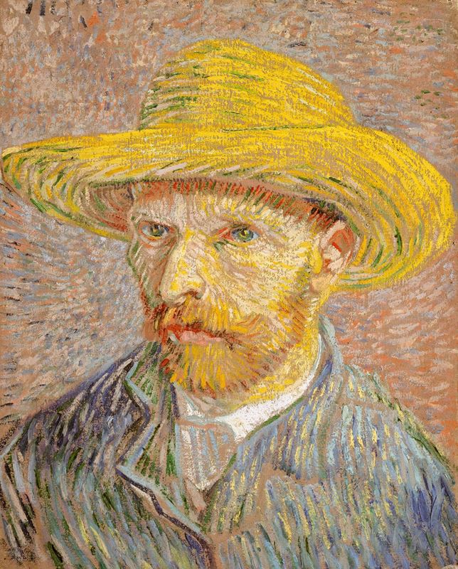 Picture for Self-Portrait with Straw Hat, 1887