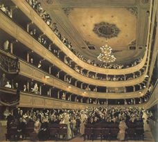 Show Auditorium in the Old Burgtheater, 1888 details