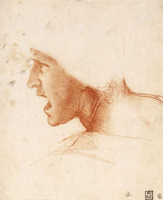 Picture for Study for the Head of a Soldier in the Battle of Anghiari, c. 1504-1505