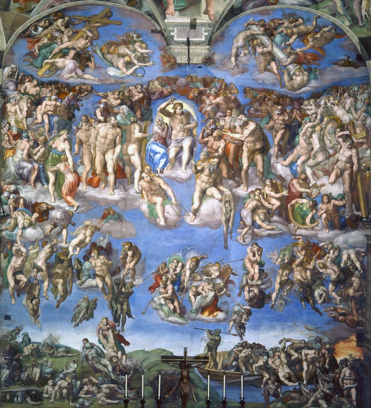 Sistine Şapeli altar duvarı, 1536-1541, Fresk, 1370 x 1220 cm, Vatikan