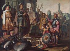 Show History Painting, c. 1624 details
