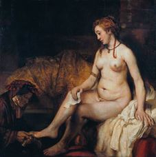 Show Bathsheba at Her Bath, 1654 details