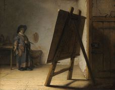 Show Artist in His Studio, 1628 details